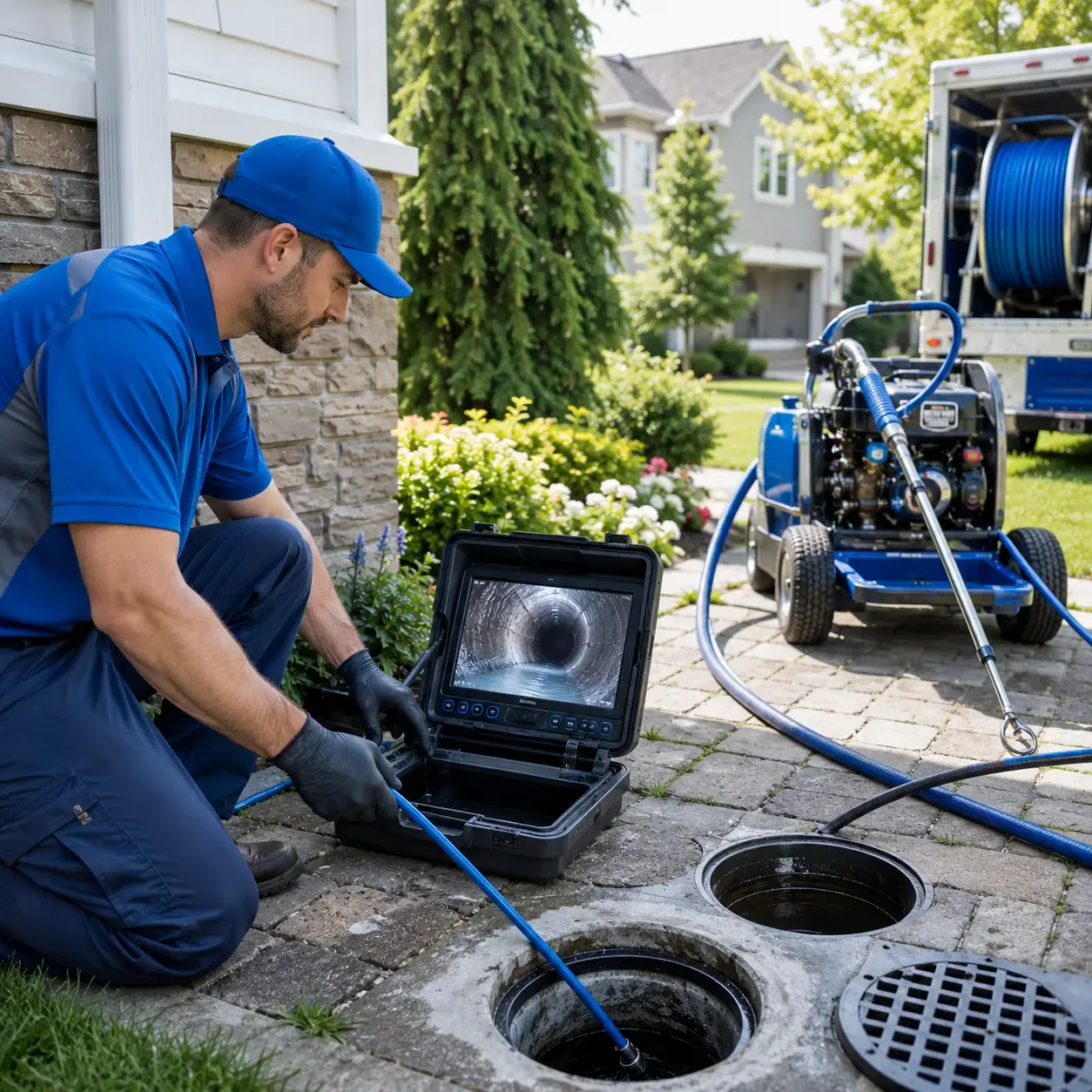 Outdoor drain cleaning professionals serving Lowell, MA