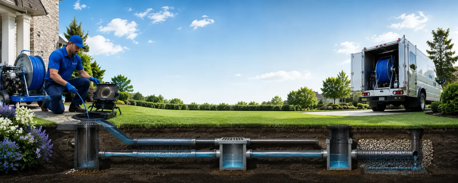 Outdoor drain cleaning information for Lowell, MA
